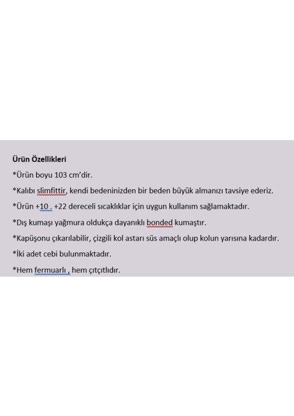 Kadın Suya Dayanıklı Büyük Beden Trençkot Kapüşonlu Siyah Trençkot Bonded Kumaş Uzun Trençkot