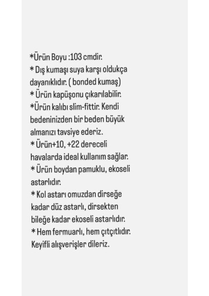 Kadın Suya Dayanıklı Büyük Beden Trençkot Uzun Kapüşonlu Trençkot Bonded Kumaş Içi Ekoseli Trençkot