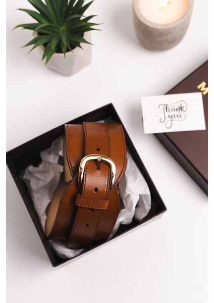 Kadın Ceket Deri Kemeri Boho Tarz El Yapımı Kadın Kemer – 100% Hakiki Deri Kahverengi Geniş Deri Kemer fırsatları