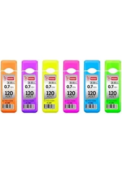 M-1260 Hi Polymer 60 mm 0.7 Kalem Ucu 120 Li 1 Tüp