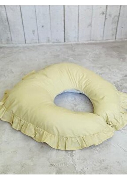 Fırfırlı Emzirme Yastığı Pamuk Kumaş Çift Taraflı Baskılı Desen modelleri