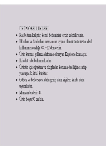 Kadın Fermuarlı Uzun Kapitone Mont Içi Yumuşak Kürklü Kapitone Mont Büyük Beden Kapitone Mont