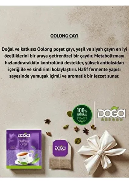 Oolong Çayı - Yüksek Antioksidanlı, Metabolizma Hızlandırıcı Doğal Poşet Çay 20'li fiyatları