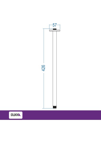 Ankastre Duş Borusu Tavandan 40CM SS304 Paslanmaz Çelik Kromajlı fiyatları
