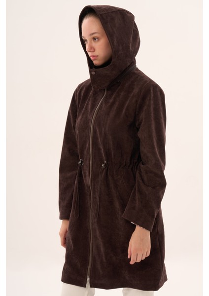 Veger Kadın Özel Dokulu Kumaş Kaban