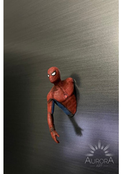 Spider-Man El Boyama 3D Reçine Magnet | Marvel Temalı Mıknatıslı Koleksiyonluk Figür