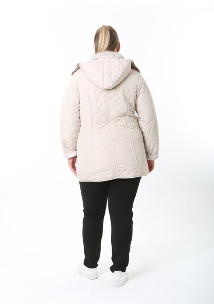 Su Itici Mont, Kapitone, Büyük Beden, Kapüşonlu, Içi Yumuşak Kürklü, Kışlık Mont modelleri