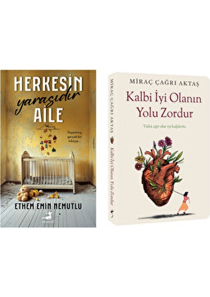 Ethem Emin Nemutlu İki Kitap Seti Aile ve Kalbi İyi Olanın Yolu Zordur
