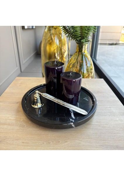 Siyah Mermergümüş Top Ayaklı Sunum Tabağı,toros Siyahı Mermer Gümüş Top Ayaklı Sunumluk fiyatları