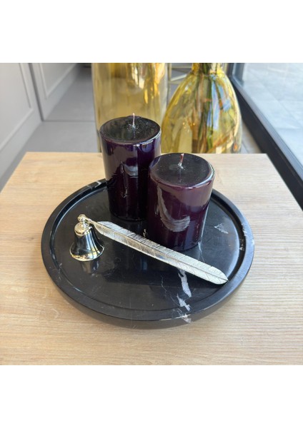 Siyah Mermergümüş Top Ayaklı Sunum Tabağı,toros Siyahı Mermer Gümüş Top Ayaklı Sunumluk modelleri