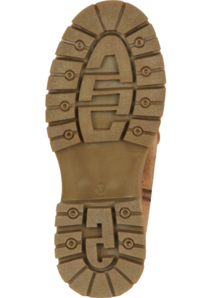 Camel Süet Hakiki Deri Kadın Fermuarlı Bot & Bootie modelleri