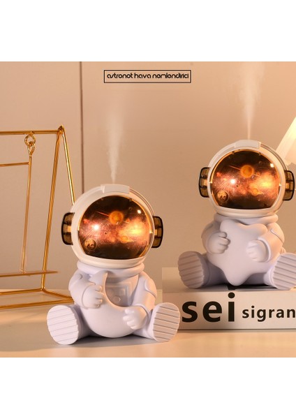 Astronot Şekilli Gece Lambalı 220 ml Ultrasonik Hava Nemlendirici indirimleri