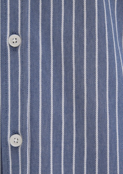 Çizgili Mavi Gömlek 0211404-91333