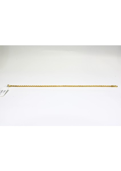 14 Ayar Gerçek Altın Günlük Halat Künye Bileklik fırsatları