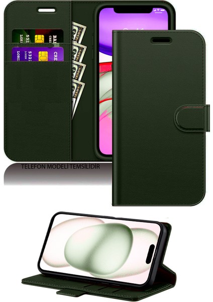 Samsung Galaxy A17 Uyumlu Standlı Cüzdanlı Kartlıklı Kapaklı Deri Kılıf