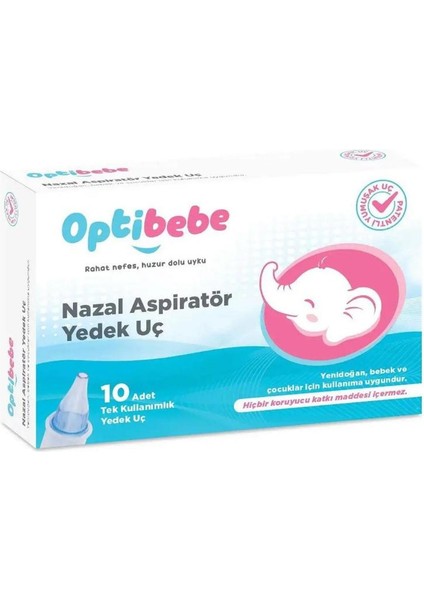 Nazal Burun Aspiratör Yedek Uç 10 Adet