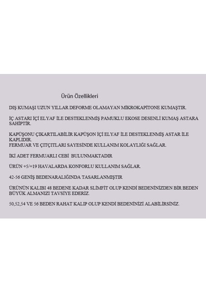 Baharlık Ekoseli, Kapitone Mont, Kapüşonlu Mont, Büyük Beden, Su Itici, Biyeli, Vizon