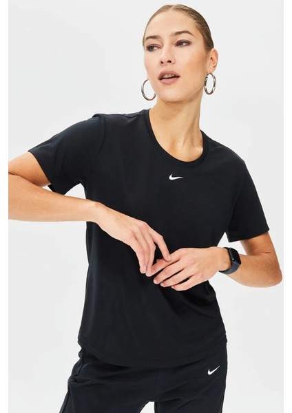 One Dri Fit Training T-Shirt Kadın Antreman Tişörtü Mor