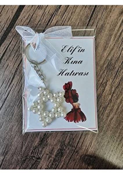 Minik Adımlar 25 Adet Inci Yıldız Anahtarlık modelleri