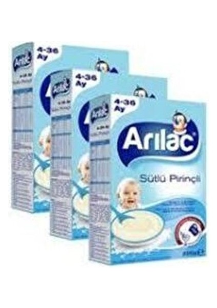 3 Adet Sütlü Pirinçli Bebek ve Çocuk Ek Gıdası