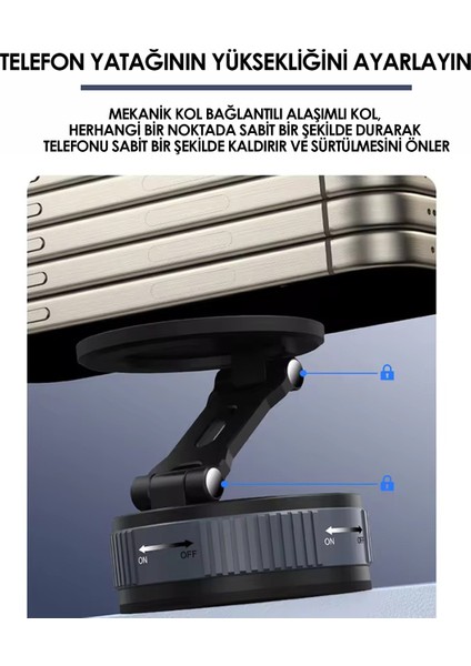 Güçlü Vakumlu Manyetik Telefon Tutucu 360 Derece Ayarlanabilir Araç Içi Telefon Tutucu modelleri