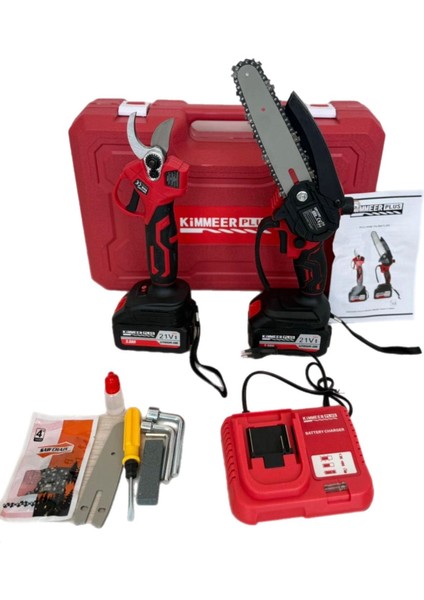 Areltar 2 Li Akülü Budama Seti Testere-Makas modelleri