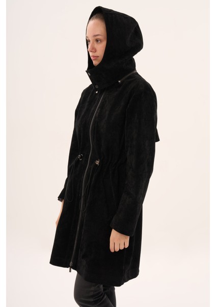 Veger Kadın Özel Dokulu Kumaş Kaban