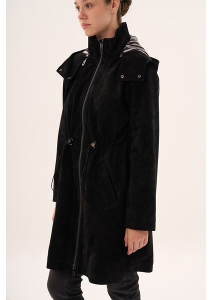 Veger Kadın Özel Dokulu Kumaş Kaban