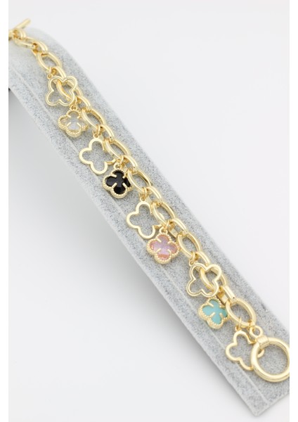 Stil Incisi/vip Serisi Renkli Yaprak Zirkon Taşlı Bileklik modelleri