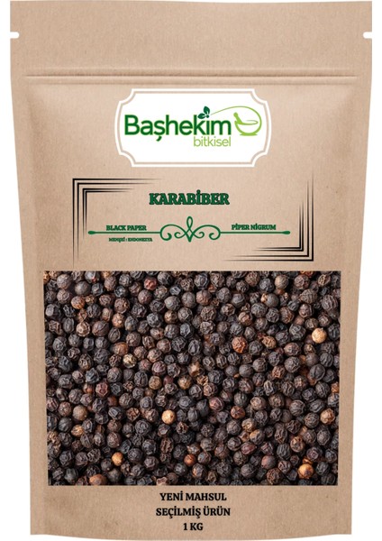 Karabiber Tane Elenmiş Seçilmiş Yeni Mahsul Ecza Kalite 1 kg