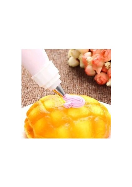 Krema Sıkma Torbası Seti 12 Parça Pasta Krema Kek Süsleme Torbası Paslanmaz Çelik Uçlu modelleri