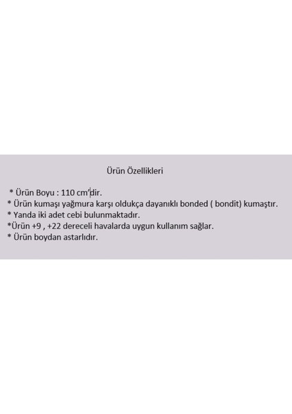 Kadın Suya Dayanıklı Büyük Beden Trençkot Kemerli Uzun Kruvaze Trençkot Bonded Kumaş Astarlı Krem