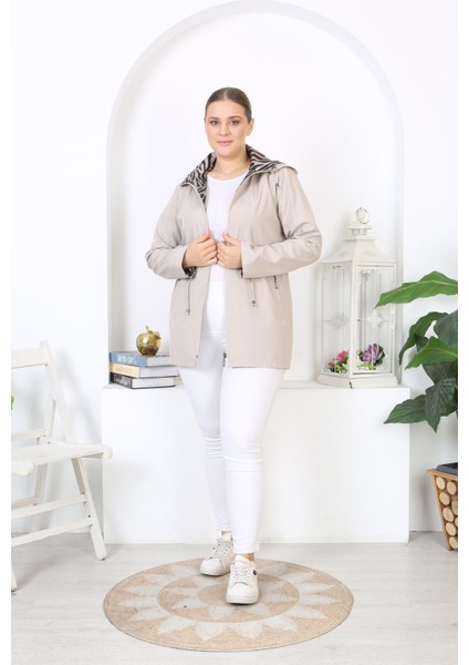 Mevsimlik Mont, Suya Dayanıklı Mont, Büyük Beden Mont, Astarlı Mont, Kapüşonlu Trençkot, Lacivert