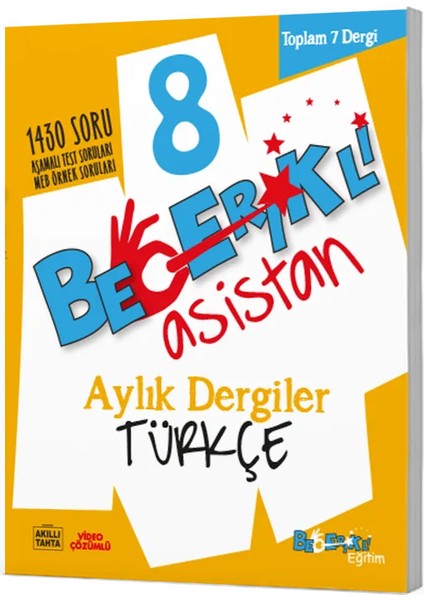 Becerikli Asistan 8. Sınıf Türkçe Aylık Dergiler Seti