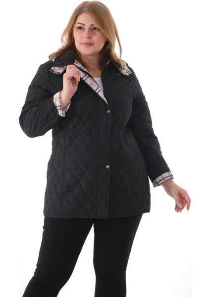 Ekoseli Kapitone, Büyük Beden Kapitone, Suya Dayanıklı Mont, Mevsimlik Mont,