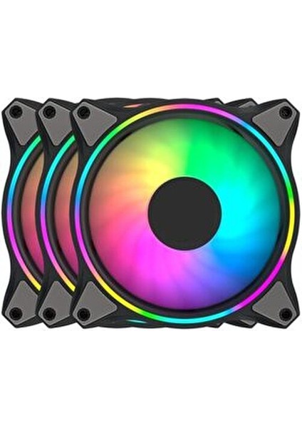 Air Turbine 3in1 A-Rgb Rgb Fan Set Kit 3X120MM Sessiz Kasa Fanı fiyatları