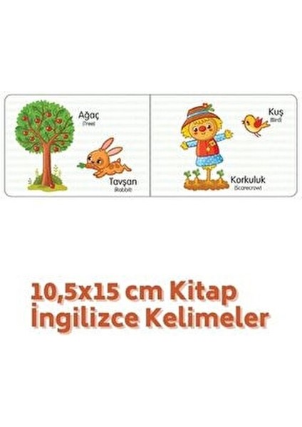 Çiftlik Türkçe-Ingilizce Kitap 10,5X15CM modelleri