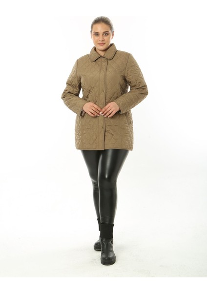 Ekoseli Kapitone, Büyük Beden Kapitone, Suya Dayanıklı Mont, Mevsimlik Mont,