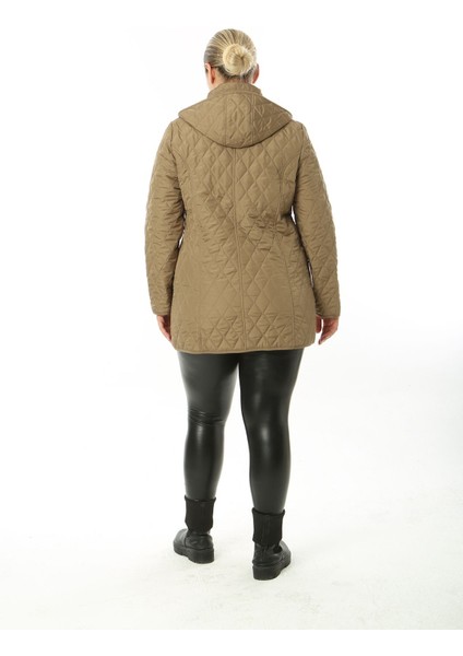 Ekoseli Kapitone, Büyük Beden Kapitone, Suya Dayanıklı Mont, Mevsimlik Mont,