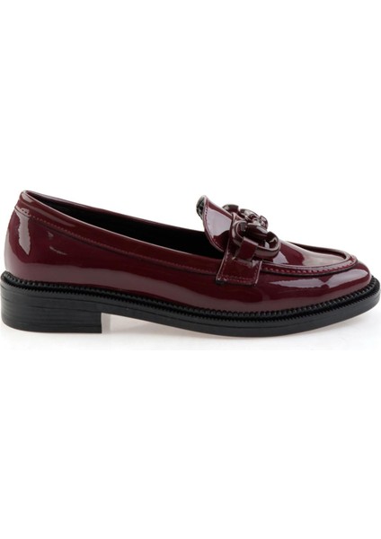 Bordo Kadın Loafer Ayakkabı K01216401398