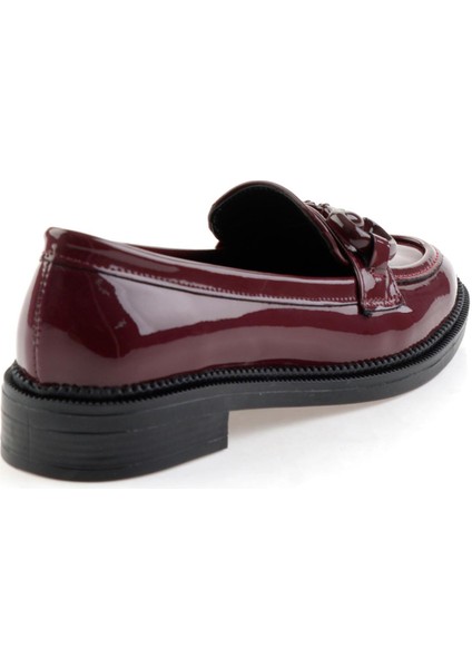 Bordo Kadın Loafer Ayakkabı K01216401398 modelleri