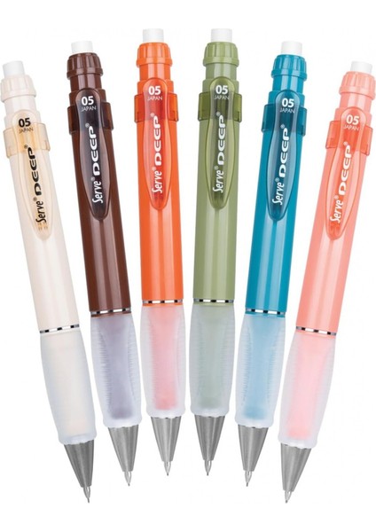 Deep Mekanik Kurşun Kalem 0.5 mm Toprak Tonları Kauçuk Tutuşlu Hafif Gövdeli Profesyonel fırsatları