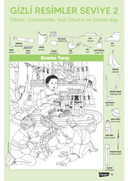 Gizli Resimler Seviye 1 Eğlenceli Oyun Seti 6 - 9 Yaş İçin Yaratıcı Düşünme fiyatları