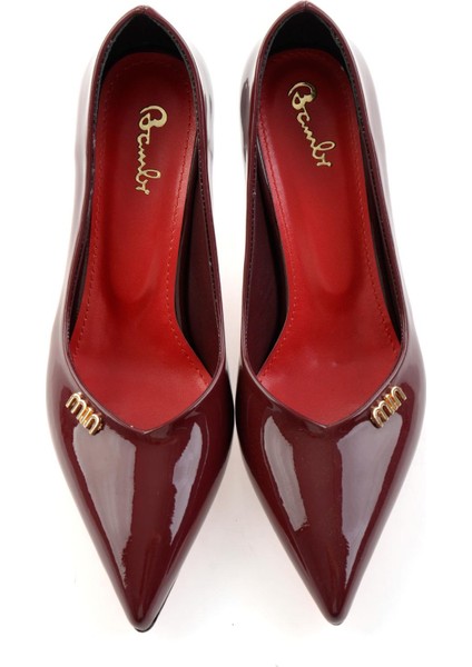 Bordo Kadın Klasik Topuklu Ayakkabı K01231461298 fırsatları