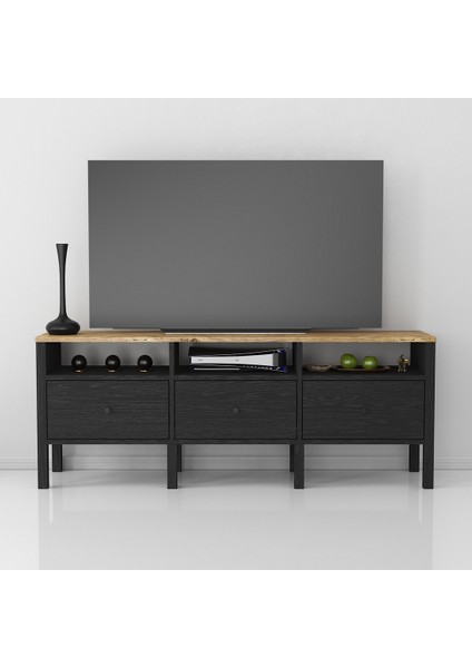 Riya Tv Ünitesi-Wood Siyah-Minifiks Bağlantılı fiyatları