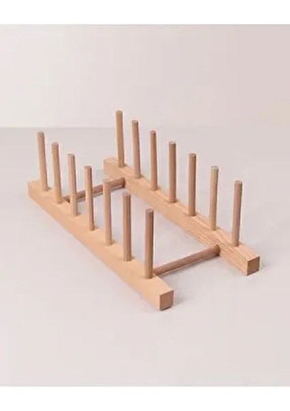 Bambu Tabaklık Ahşap Tabak Standı