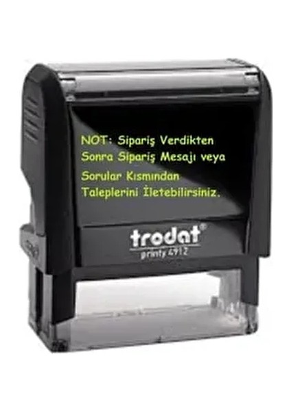 4912 - Isim-Ünvan-Firma-Şirket-Doktor Kaşesi - Yazısı Dahil