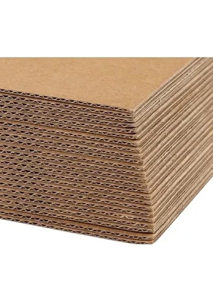 100X70cm 3mm Oluklu Mukavva Karton 10lu Paket - Oluklu Karton - Proje Kartonu
