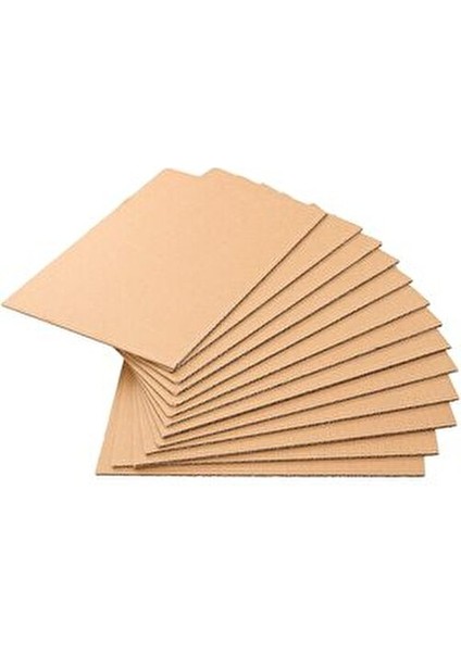 100X70cm 3mm Oluklu Mukavva Karton 10lu Paket - Oluklu Karton - Proje Kartonu