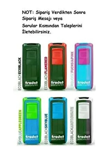9511 Cep Kaşesi - Kırmızı, Mavi, Siyah, Beyaz, Pembe, Gri Renk (Ürün Mavi Mürekkeplidir.)